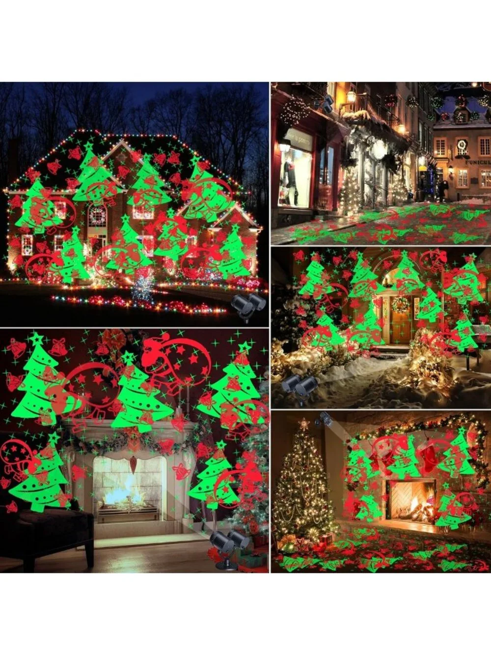 Dynamic Christmas Lights Projector with Timer - Holiday Decor for Indoor/Outdoor